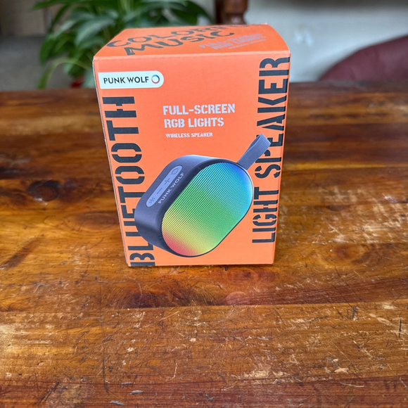 PUNK WOLF Other - PUNK WOLF Portable Bluetooth Wireless Full Screen Light Up Speaker